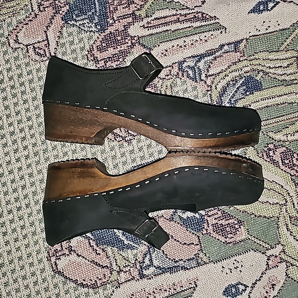 Sandgrens clogs gray suede Mary Jane's Swedish  size 41 (i4) - Picture 3 of 6